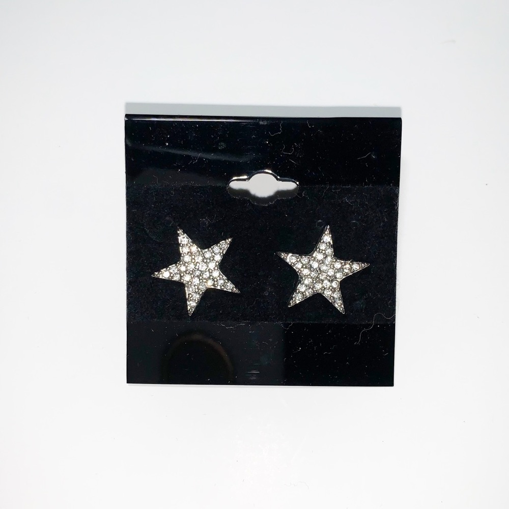 Express Silver Anchor & Star Stud Earrings - image 7